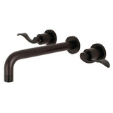 NuWave Two-Handle 3-Hole Wall Mount Roman Tub Faucet