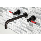 Kaiser Two-Handle 3-Hole Wall Mount Roman Tub Faucet