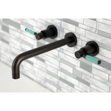 Kaiser Two-Handle 3-Hole Wall Mount Roman Tub Faucet