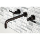 Kaiser Two-Handle 3-Hole Wall Mount Roman Tub Faucet