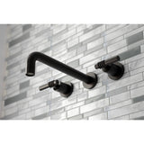 Milano Two-Handle 3-Hole Wall Mount Roman Tub Faucet