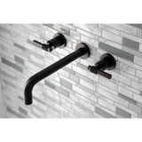 Milano Two-Handle 3-Hole Wall Mount Roman Tub Faucet