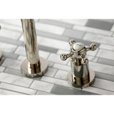 Metropolitan Two-Handle 3-Hole Wall Mount Roman Tub Faucet