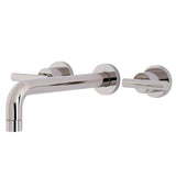 Manhattan Two-Handle 3-Hole Wall Mount Roman Tub Faucet