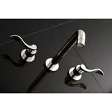 NuWave Two-Handle 3-Hole Wall Mount Roman Tub Faucet
