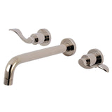 NuWave Two-Handle 3-Hole Wall Mount Roman Tub Faucet