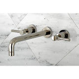 Concord Two-Handle 3-Hole Wall Mount Roman Tub Faucet