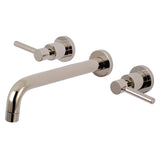 Concord Two-Handle 3-Hole Wall Mount Roman Tub Faucet