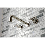 Milano Two-Handle 3-Hole Wall Mount Roman Tub Faucet