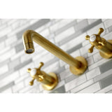 Metropolitan Two-Handle 3-Hole Wall Mount Roman Tub Faucet