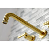 Manhattan Two-Handle 3-Hole Wall Mount Roman Tub Faucet