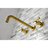 Manhattan Two-Handle 3-Hole Wall Mount Roman Tub Faucet