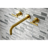 Manhattan Two-Handle 3-Hole Wall Mount Roman Tub Faucet