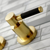 Kaiser Two-Handle 3-Hole Wall Mount Roman Tub Faucet