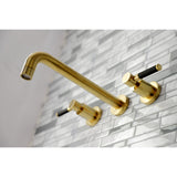 Kaiser Two-Handle 3-Hole Wall Mount Roman Tub Faucet