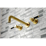 Kaiser Two-Handle 3-Hole Wall Mount Roman Tub Faucet