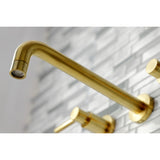 Concord Two-Handle 3-Hole Wall Mount Roman Tub Faucet