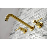 Concord Two-Handle 3-Hole Wall Mount Roman Tub Faucet