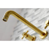 Concord Two-Handle 3-Hole Wall Mount Roman Tub Faucet