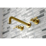 Milano Two-Handle 3-Hole Wall Mount Roman Tub Faucet