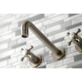 Metropolitan Two-Handle 3-Hole Wall Mount Roman Tub Faucet