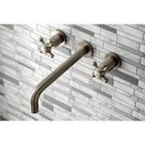 Metropolitan Two-Handle 3-Hole Wall Mount Roman Tub Faucet