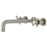 Metropolitan Two-Handle 3-Hole Wall Mount Roman Tub Faucet