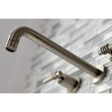 Milano Two-Handle 3-Hole Wall Mount Roman Tub Faucet