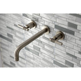 Milano Two-Handle 3-Hole Wall Mount Roman Tub Faucet