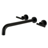 Manhattan Two-Handle 3-Hole Wall Mount Roman Tub Faucet