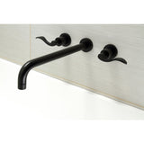 NuWave Two-Handle 3-Hole Wall Mount Roman Tub Faucet