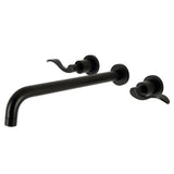 NuWave Two-Handle 3-Hole Wall Mount Roman Tub Faucet