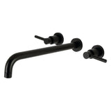 Concord Two-Handle 3-Hole Wall Mount Roman Tub Faucet