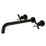 Millennium Two-Handle 3-Hole Wall Mount Roman Tub Faucet