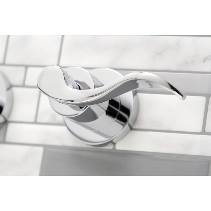NuWave Two-Handle 3-Hole Wall Mount Roman Tub Faucet