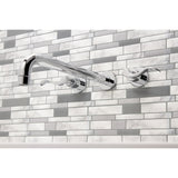 NuWave Two-Handle 3-Hole Wall Mount Roman Tub Faucet