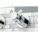 Concord Two-Handle 3-Hole Wall Mount Roman Tub Faucet