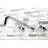 Concord Two-Handle 3-Hole Wall Mount Roman Tub Faucet