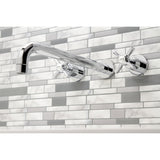 Millennium Two-Handle 3-Hole Wall Mount Roman Tub Faucet