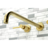 Concord Two-Handle 3-Hole Wall Mount Roman Tub Faucet