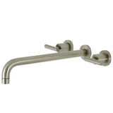 Manhattan Two-Handle 3-Hole Wall Mount Roman Tub Faucet