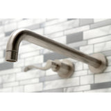 NuWave Two-Handle 3-Hole Wall Mount Roman Tub Faucet