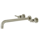 Concord Two-Handle 3-Hole Wall Mount Roman Tub Faucet