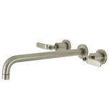 Whitaker Two-Handle 3-Hole Wall Mount Roman Tub Faucet