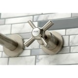 Millennium Two-Handle 3-Hole Wall Mount Roman Tub Faucet