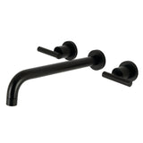 Manhattan Two-Handle 3-Hole Wall Mount Roman Tub Faucet