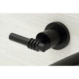 Milano Two-Handle 3-Hole Wall Mount Roman Tub Faucet