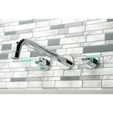 Kaiser Two-Handle 3-Hole Wall Mount Roman Tub Faucet