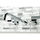 Kaiser Two-Handle 3-Hole Wall Mount Roman Tub Faucet