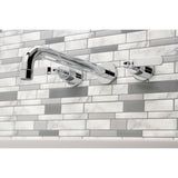 Whitaker Two-Handle 3-Hole Wall Mount Roman Tub Faucet